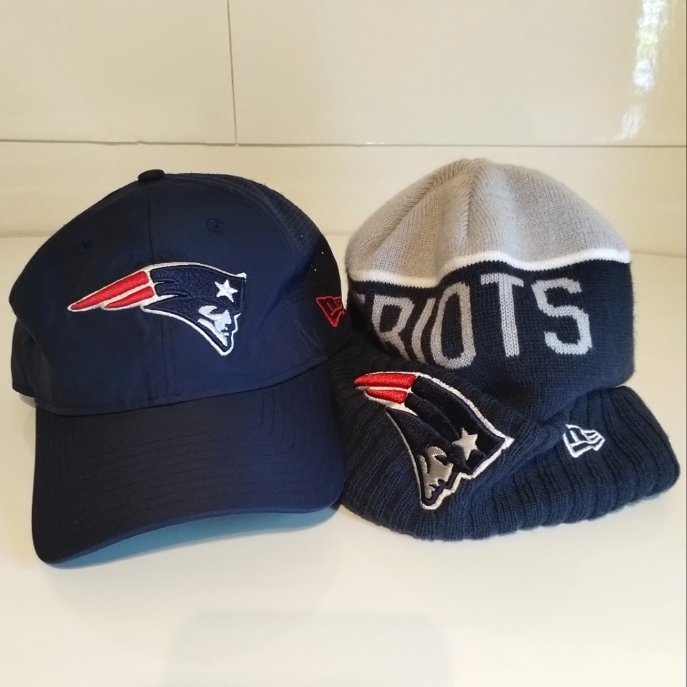 NFL Patriots 2 for 1 Velcro hat & toque